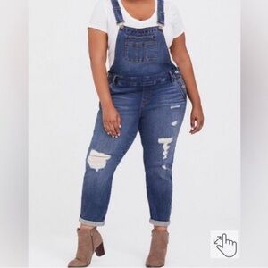 Torrid Blue Denim Jeans Overalls